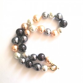 Majorca pearl necklace "Summerlight"