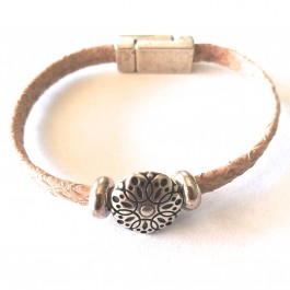 Lederarmband "Flower"